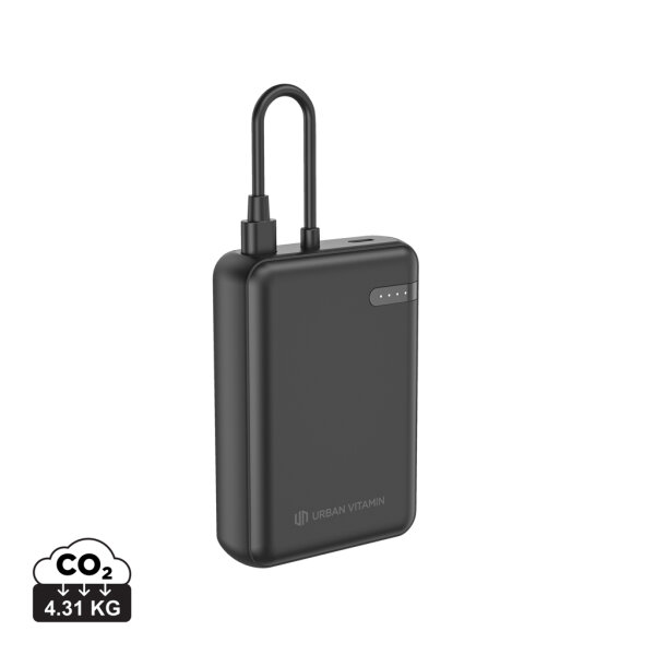 Powerbank 10.000 20W PD Urban Vitamin Fullerton in rABS RCS nero