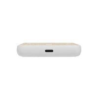 Powerbank magnetica da 5.000 mah 5W Zen in bambù e rPlastica bianco