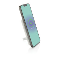 Powerbank magnetica da 5.000 mah 5W Zen in bambù e rPlastica bianco