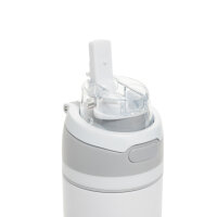 Bottiglia richiudibile Omni Sip in r-acciaio RCS 700ml bianco