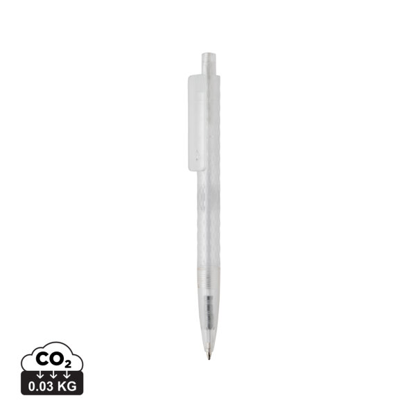 Penna satinata X3 in rPC GRS bianco