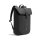 Urban wasserabweisender Flap-Top Rucksack schwarz, grau