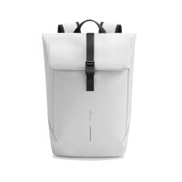 Urban wasserabweisender Flap-Top Rucksack off white, schwarz