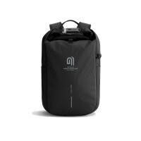 Urban wasserabweisender Anti-Diebstahl Rucksack schwarz, grau