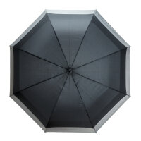 Ombrello Swiss Peak espandibile da 23" a 27" nero, grigio