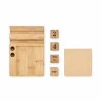 Tischkalender Bambus Holz