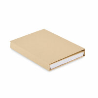 Set di cancelleria con blocco note Beige