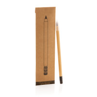 Bambus Infinity-Stift mit Radiergummi braun