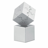 3D-Puzzle matt silver