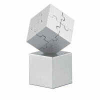 3D-Puzzle Mattsilber