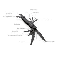 Gear X Multifunktions-Messer schwarz