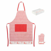 Set da cucina natalizio 200 gr/m red