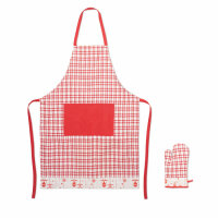 Set da cucina natalizio 200 gr/m red