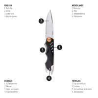 Excalibur Messer schwarz, orange