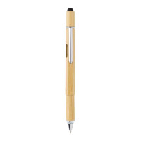 5-in-1 Bambus Tool-Stift braun