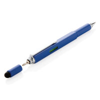 5-in-1 Aluminium Tool-Stift blau