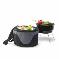 Borsa termica con barbecue Nero