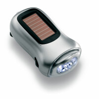Torcia 3 LED in ABS Argento Opaco