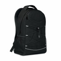 Rucksack 600D RPET Schwarz