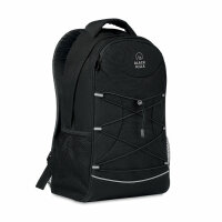 Rucksack 600D RPET Schwarz