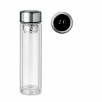 Flasche 390ml mit LED Anzeige Transparent