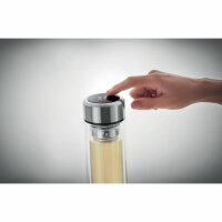 Thermos con termometro touch Trasparente