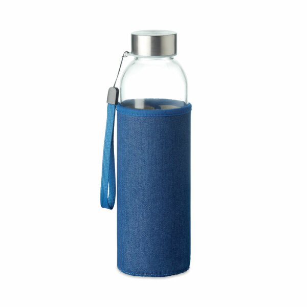 Trinkflasche Glas 500ml Blau