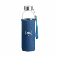 Trinkflasche Glas 500ml Blau