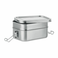 Portapranzo in acciaio inox Argento Opaco