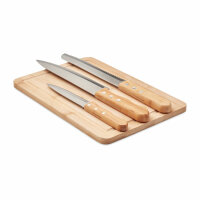 Set tagliere e coltelli wood