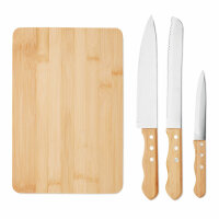 Set tagliere e coltelli wood