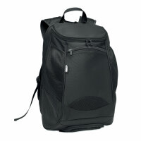 Sportrucksack 600D RPET Schwarz