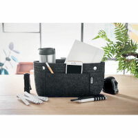 Organizer da viaggio in feltro RPE dark grey