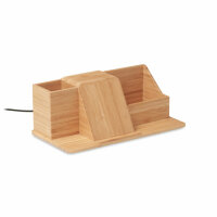 Induktiver Organizer 10W Holz