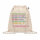 Borsa in cotone organico con co Beige