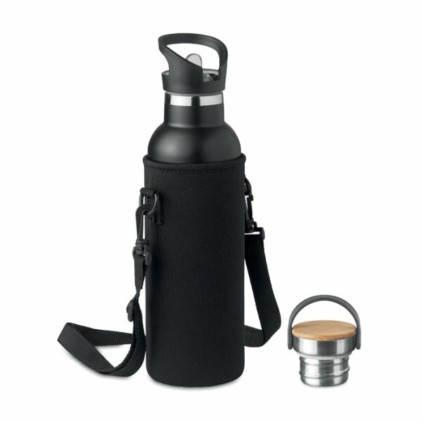 Thermos a doppia parete 700ml Nero