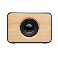 Speaker wireless in bamboo 5.0 black