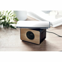 Speaker wireless in bamboo 5.0 black