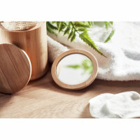 Specchio da trucco in bamboo Legno