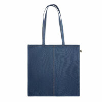 Shopper in denim riciclato Blu