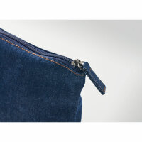 Trousse in denim riciclato Blu