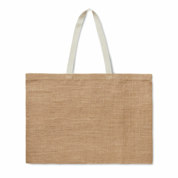 Einkaufstasche Jute Beige