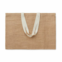 Einkaufstasche Jute Beige