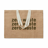 Einkaufstasche Jute Beige