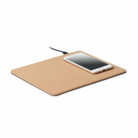 Mousepad mit Ladestation 15W Beige