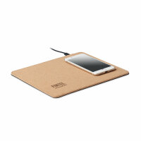 Mousepad mit Ladestation 15W Beige