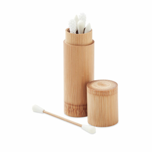 Set 6 Bastoncini con cotone Legno