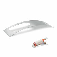 Portabottiglie in acciaio inox matt silver