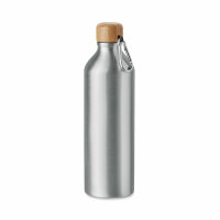 Trinkflasche Aluminium 800 ml Mattsilber