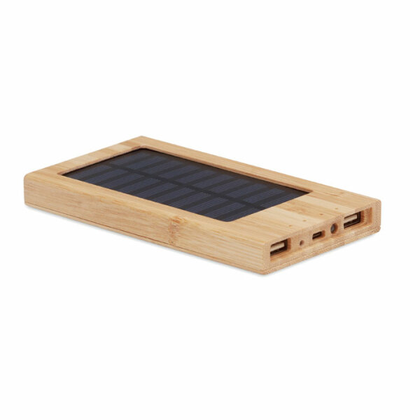 Solar-Powerbank 4000 mAh Holz